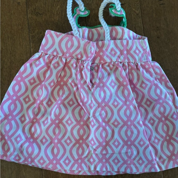 Mud Pie Pink and Green Kids Dress - Picture 2 of 3
